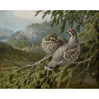 РЕПРОДУКЦИИ НА КАРТИНИ Лещарки в гората (1889)